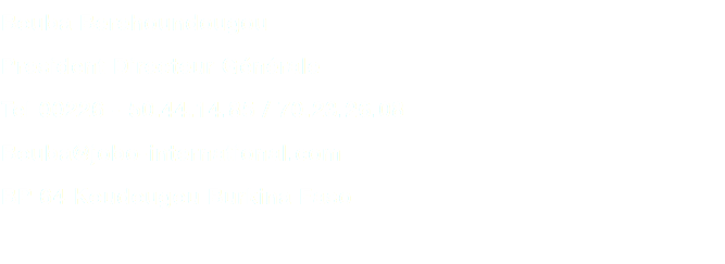 Bouba Berehoundougou
President Directeur Générale
Tel 00226 - 50.44.14.85 / 70.23.26.08
Bouba@jobo-international.com
BP 64 Koudougou Burkina Faso 